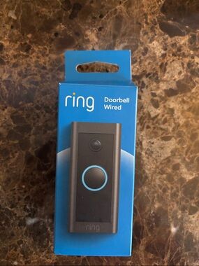 Ring Wired Doorbell in Black and Blue